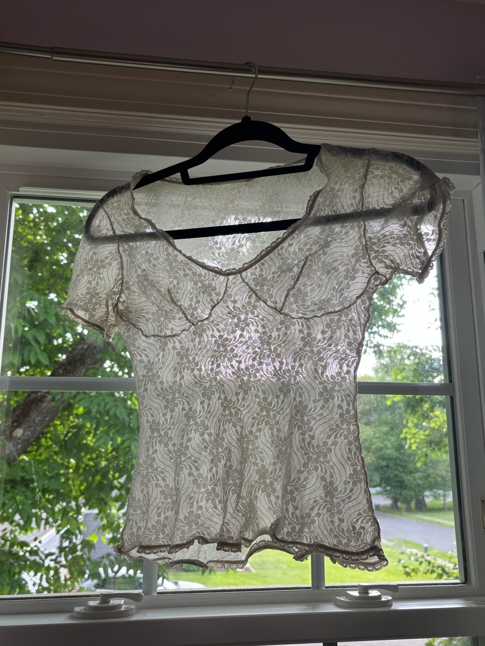 Vintage lace baby tee